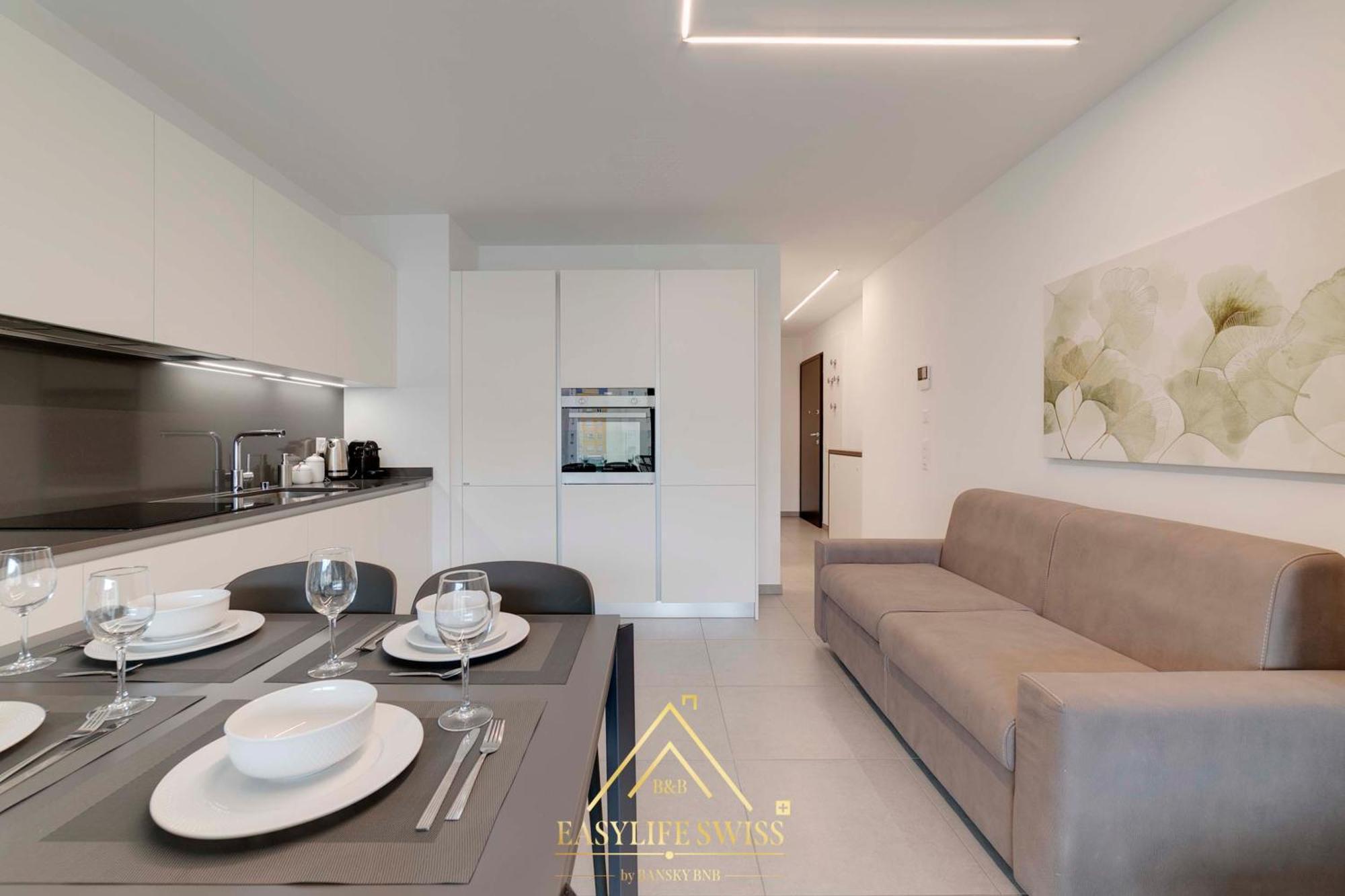 Avorio Wonderful And Modern Loft In -by Easylife Swiss Bellinzona